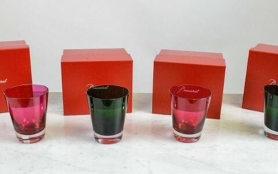 BACCARAT 'MOSAIQUE' TUMBLER GLASSES, a set of four, two...