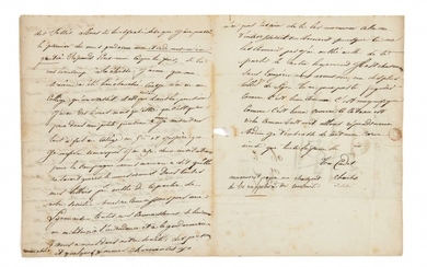 BAUDELAIRE, Charles (1821-1867) Lettre autographe signée adressée à son demi-frère Alphonse