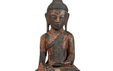 BIRMANIE - XIXe siècle Statuette de bouddha... - Lot 13 - Aponem