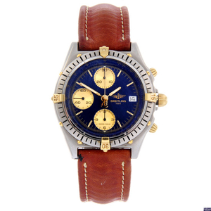 BREITLING - a gentleman's stainless steel Breitling Chronomat chronograph bracelet watch.