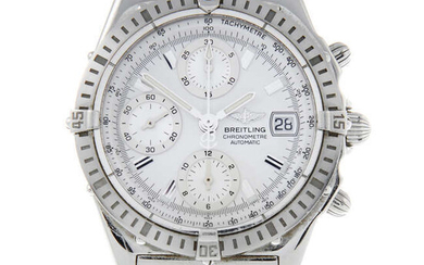 BREITLING - a gentleman's stainless steel Chronomat chronograph bracelet watch.