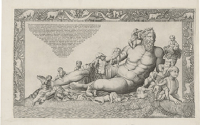 Beatrizet, Nicolas (um 1507 Lunéville - nach 1577 Rom)Der Flussgott Nil