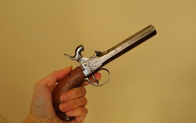 Belgium - 1840/1850 - Magnifique pistolet à percussion ELG, très propre prêt à tirer. - Percussion - Pistol - 15