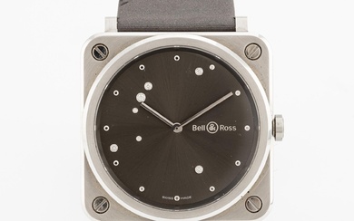 Bell & Ross, Br S, Grey Diamond Eagle, wristwatch, 39 mm