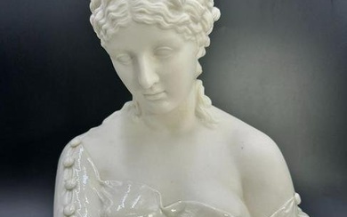 Belleek Porcelain Bust of Clytie Joan Bogart - Parianware