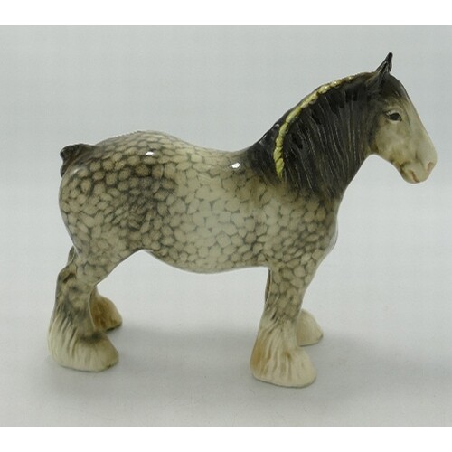 Beswick Rocking Horse Grey 818 Shire Horse