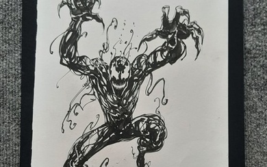 Bill Sienkiewicz - 1 Original drawing - Commission Marvel - Carnage