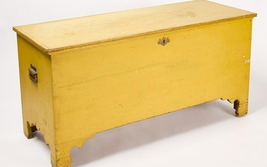 Blanket Chest in Old Yellow Paint
