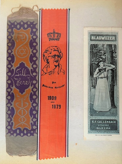 [Bookmarkers]. Lot of ±130 bookmarkers, 20th cent., mostly Dutch, partly...