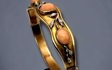 Bracelet Vintage 14k Gold Diamond Bracelet
