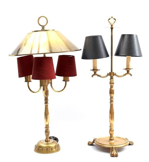 Brass 3 light bouilotte lamps