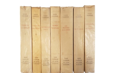 C. FARRÈRE - Romans Ensemble de 8 volumes brochés et illustrés, comprenant : Thomas l’Agnelet...