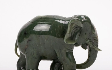 CHINESE SPINACH GREEN JADE ELEPHANT