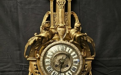 Cartel clock - Gilt bronze - 1850-1900
