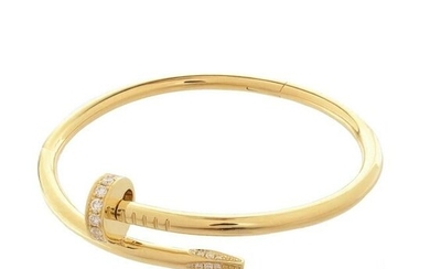Cartier Diamond and 18K Un Clou Bracelet
