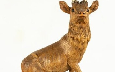 Carved Black Forest Deer