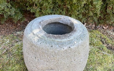 Carved Lava Stone Pot/Planter