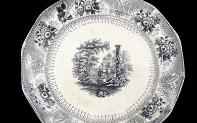 Ceramic plate, Nineteenth century
