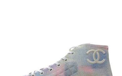 Chanel Printed Fabric Quilted High