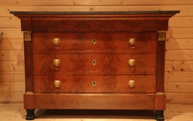 Chest of drawers - Directoire - Mahogany - Late 18th century