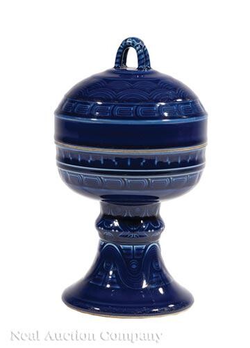 Chinese Blue Glazed Porcelain Ritual Vessel