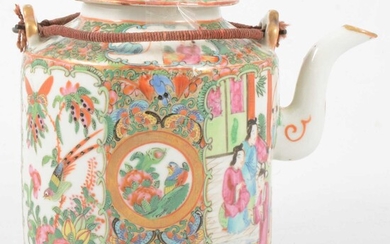 Chinese famille rose tea kettle