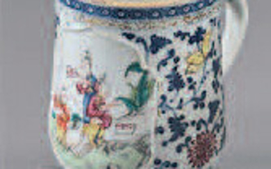 Chinese porcelain mug. Qianlong, 18th century.