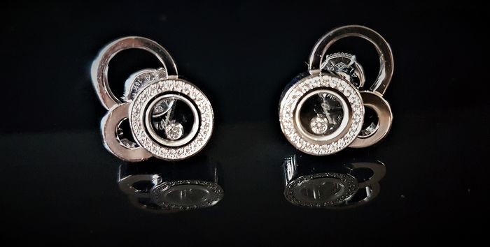Chopard - 18 kt. White gold - Earrings Diamond