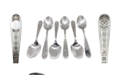 Christofle - Spoon (6) - Villeroy - Silver-plated