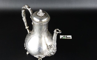 Coffee pot, Ewer - .950 silver - Pierre Gavard - France - Second half 19th century