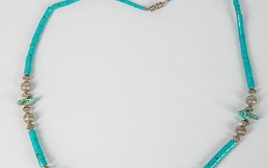 Collectible Native American Type Pearl & Turquoise