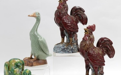 Collection of Chinese Ceramic Animal Figures, 20th