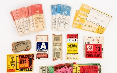 Collection of Vintage Sporting and Opera Ticket Stubs