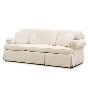 Contemporary Damask Upholstered Sofa by Baker Furniture