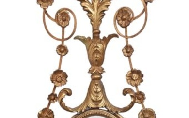 Continental Giltwood Mirrored Wall Sconce