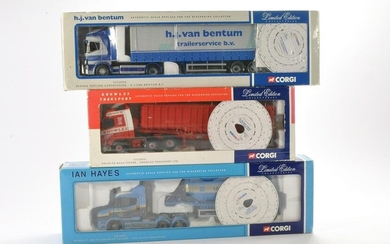 Corgi Model Truck Issue comprising No. CC12910 Scania Topline Curtainside in the livery of H J Van