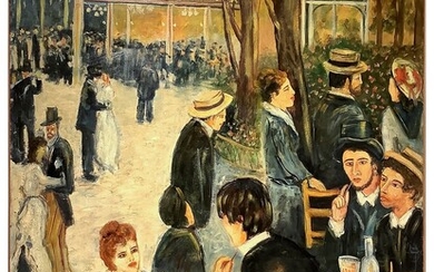 Da Renoir, copia de il "Bal au Moulin de la Galette", 20th century