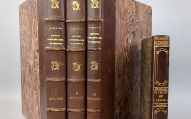 [Dauphiné]. Lot de 2 ouvrages en 4 volumes... - Lot 13 - Richard Maison de ventes
