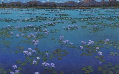 David Badcock (1960 - ) - Purple Haze, 1998 125.5 x 145 cm