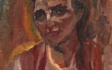David Bomberg, British 1890-1957 - Portrait of Lillian, 1937; oil on board, 60 x 51 cm (ARR) Provenance: Christie’s London 21 November 2013 lot 137, where purchased by the present owner (this lot originally also had a portrait of the artist on the...
