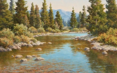 David Chapple (b. 1947), "Yosemite Reflections"