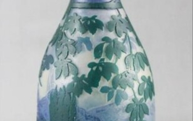 De Vez French Cameo Glass Vase