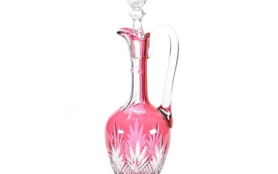 Decanter Attributed To VSL, Cranberry To Clear