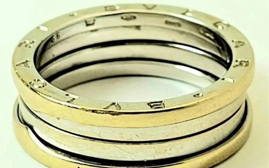 Designer Bvlgari Bulgari B.Zero 18k Size 11 3/4" White Gold Ring