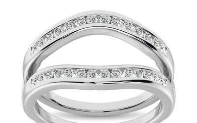 Diamond 1 Ct.Tw. Guard Ring in 10K White Gold