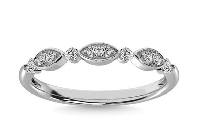 Diamond 1/5 Ct.Tw. Stackable Ring in 14K White Gold