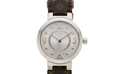 Diamond, Stainless Steel Watch, Louis Vuitton Case: 28 mm...