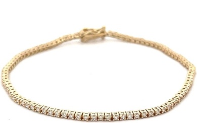 Diamond Tennis Bracelet in 14K Yellow Gold (1 CTW)