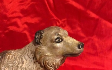 Dog, Neapolitan crib figure - Terracotta - First half 19th century