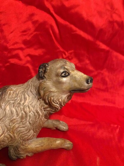 Dog, Neapolitan crib figure - Terracotta - First half 19th century